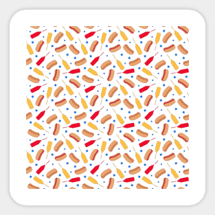 Hot Dog Celebration - White Sticker